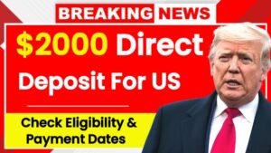 $2000 Direct Deposit Coming in September 2025 – Are You Eligible for This IRS Payment?